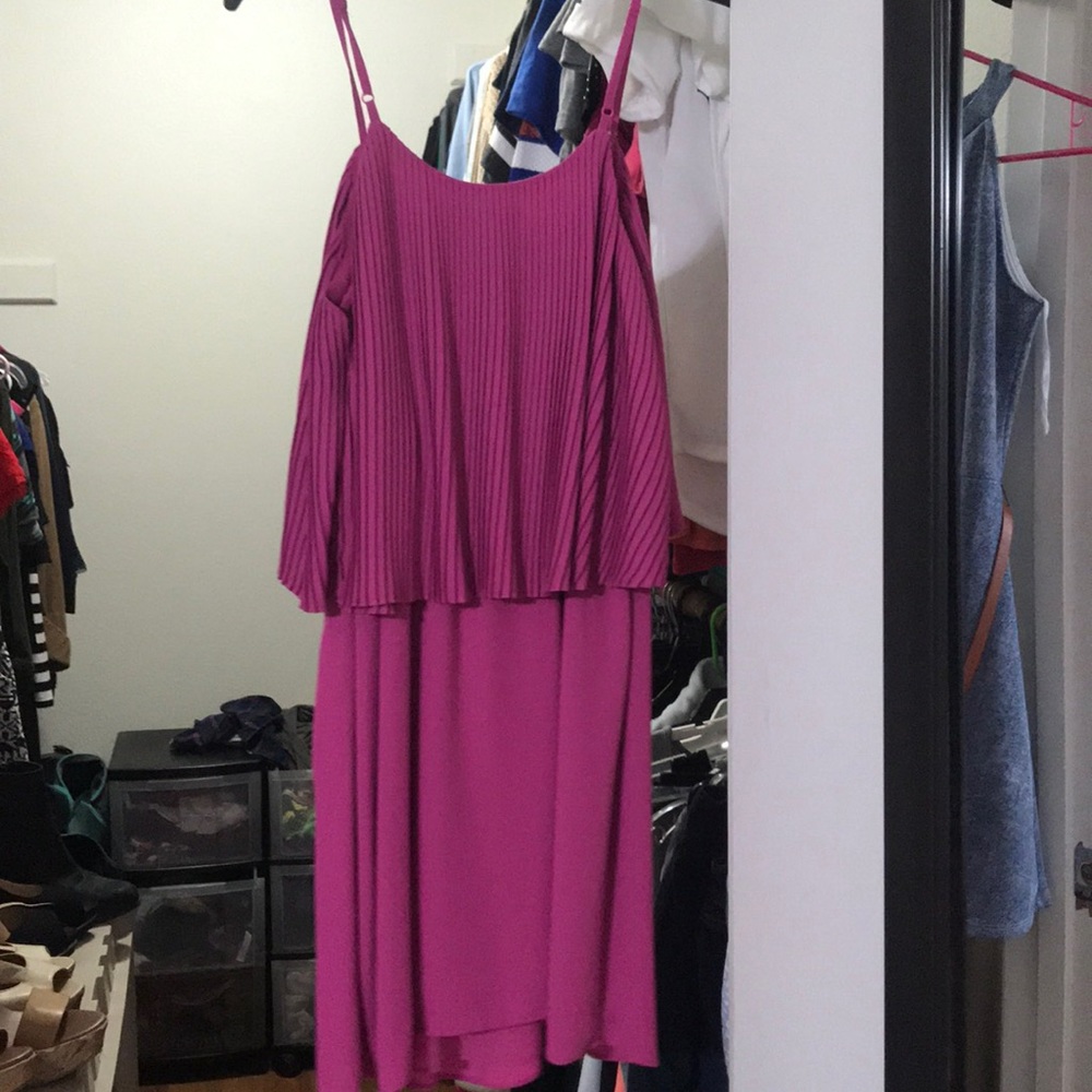 Pink flowy and fun dress